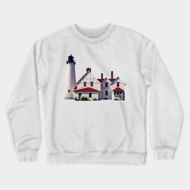 Point Iroquois Lighthouse Crewneck Sweatshirt by Enzwell